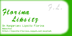 florina lipsitz business card
